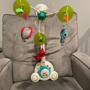 Interactive Baby Mobile with Hanging Toys - Green